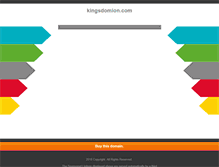 Tablet Screenshot of kingsdomion.com
